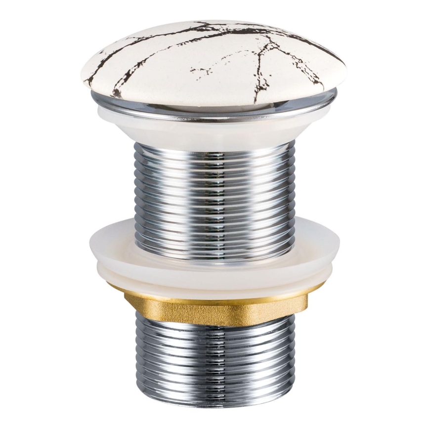 COMAD CLICK-CLACK T201M-W17-3 - Βαλβίδα νιπτήρος CLICK-CLACK διάμετρος 7 cm λευκό ματ