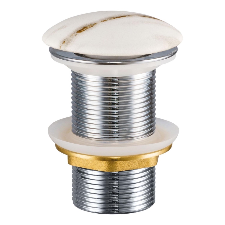 COMAD CLICK-CLACK T201M-W3-3 - Βαλβίδα νιπτήρος CLICK-CLACK διάμετρος 7 cm λευκό ματ