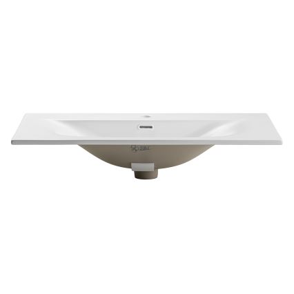 COMAD SKY 1 80 DP MATT WHITE - Εντοιχιζόμενος νιπτήρας SKY 46x81 cm σε ματ λευκό
