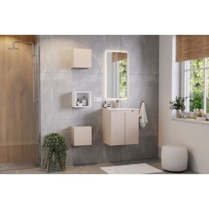 COMAD SKY 3 50CM ( E-8099-3-50 ) - Ένθετος νιπήρας μπάνιου SKY 51x40 cm κεραμικός/γυαλιστερό λευκό