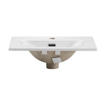 COMAD SKY 3 50CM ( E-8099-3-50 ) - Ένθετος νιπήρας μπάνιου SKY 51x40 cm κεραμικός/γυαλιστερό λευκό