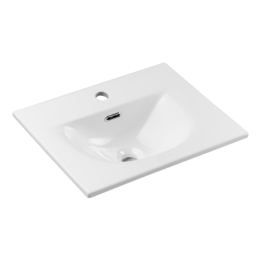 COMAD SKY 3 50CM ( E-8099-3-50 ) - Ένθετος νιπήρας μπάνιου SKY 51x40 cm κεραμικός/γυαλιστερό λευκό