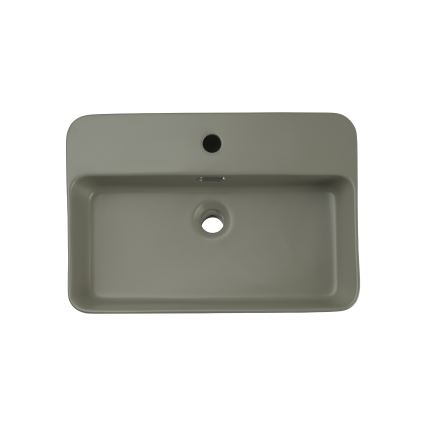COMAD TRUST 2 OLIVER ΠΡΑΣΙΝΟ ( E-6282 ) - Νιπτήρας μπάνιου TRUST 55x38 cm κεραμικός/ματ πράσινο