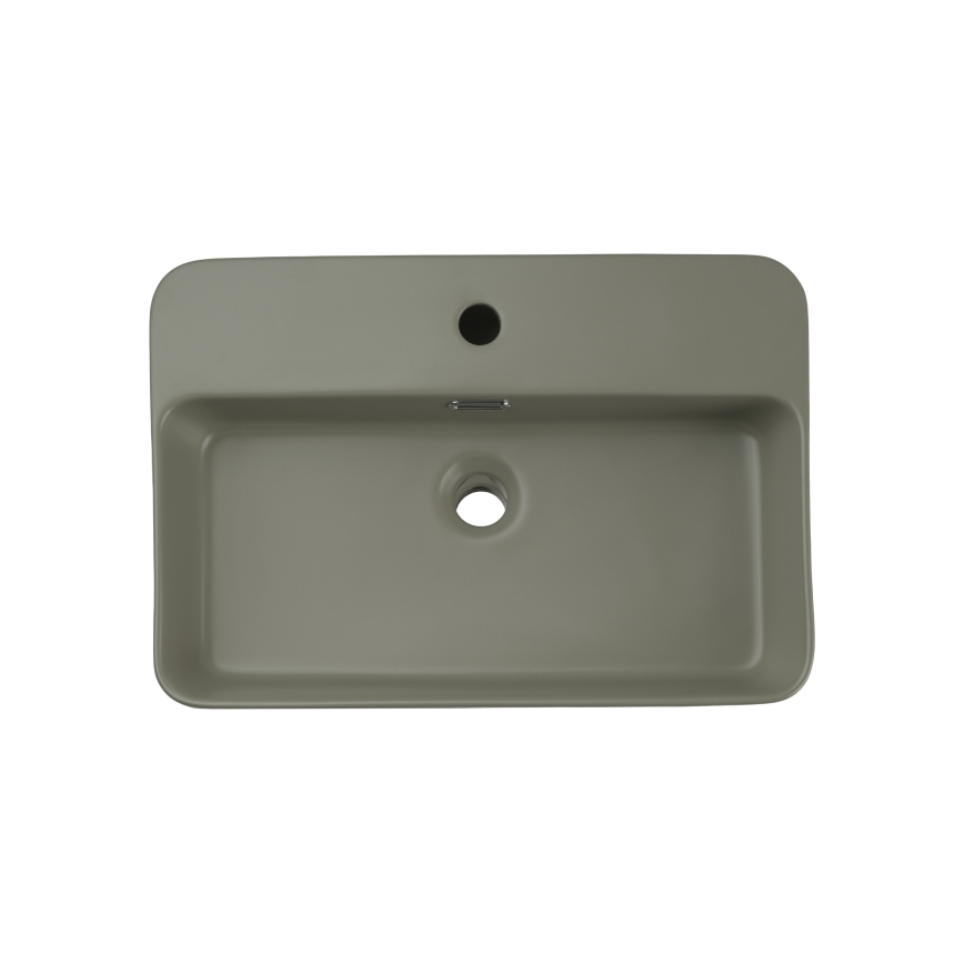 COMAD TRUST 2 OLIVER ΠΡΑΣΙΝΟ ( E-6282 ) - Νιπτήρας μπάνιου TRUST 55x38 cm κεραμικός/ματ πράσινο