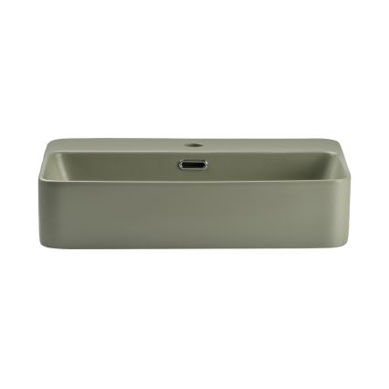 COMAD TRUST 2 OLIVER ΠΡΑΣΙΝΟ ( E-6282 ) - Νιπτήρας μπάνιου TRUST 55x38 cm κεραμικός/ματ πράσινο