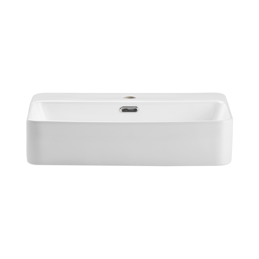 COMAD TRUST 2 WHITE ( E-6282 ) - Νιπτήρας μπάνιου TRUST 55x38 cm κεραμικός/γυαλιστερό λευκό