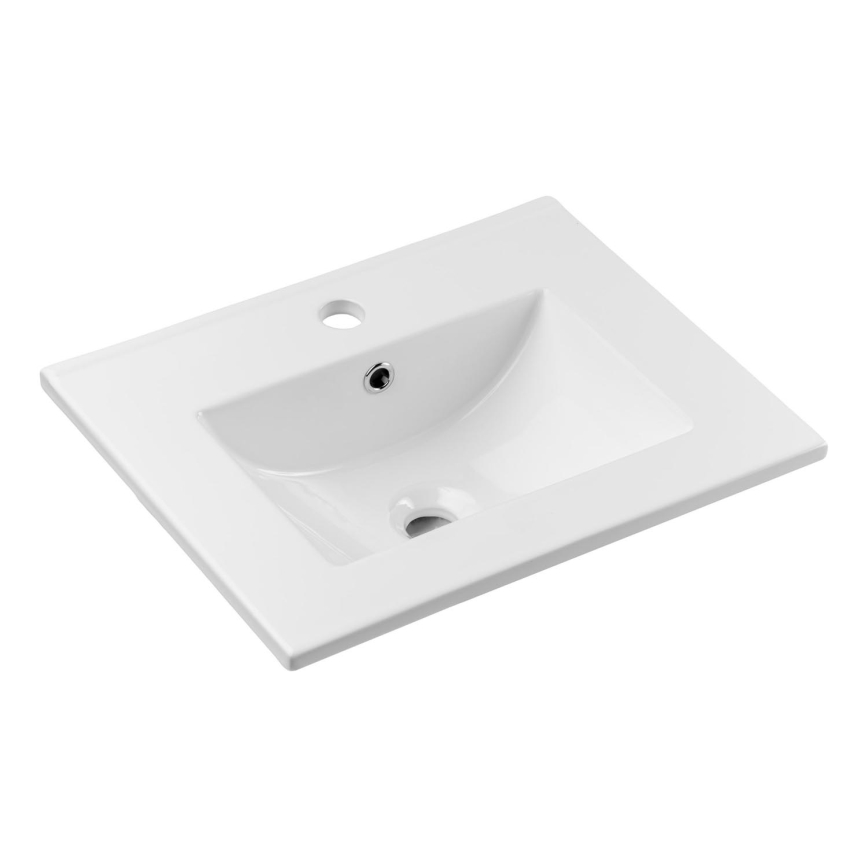 COMAD UM-2050RB DANCE 50 - Ένθετος νιπήρας μπάνιου DANCE 52x40 cm κεραμικός/γυαλιστερό λευκό