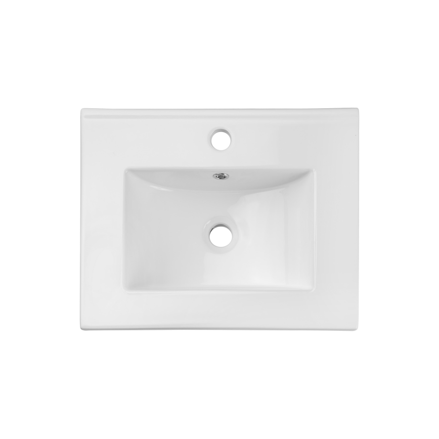 COMAD UM-2050RB DANCE 50 - Ένθετος νιπήρας μπάνιου DANCE 52x40 cm κεραμικός/γυαλιστερό λευκό