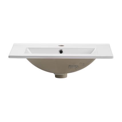 COMAD UM-2060RB DANCE 60 - Εντοιχιζόμενο νιπτήρας DANCE 62x40 εκ. κεραμικό/γυαλιστερό λευκό