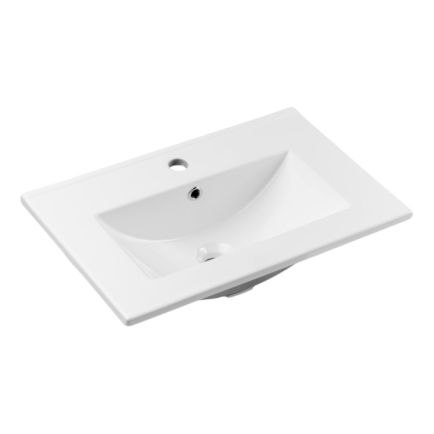 COMAD UM-2060RB DANCE 60 - Ένθετος νιπήρας μπάνιου DANCE 62x40 cm κεραμικός/γυαλιστερό λευκό
