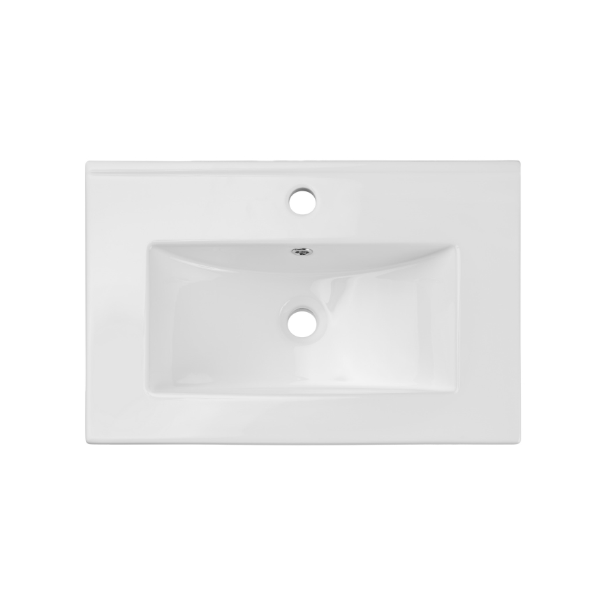 COMAD UM-2060RB DANCE 60 - Ένθετος νιπήρας μπάνιου DANCE 62x40 cm κεραμικός/γυαλιστερό λευκό