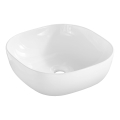 COMAD UM-6252 SMILE 40 DP - Νιπτήρας για πάγκο SMILE 41x41 εκ. κεραμικός/γυαλιστερό λευκό
