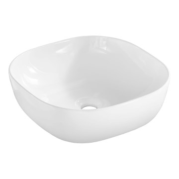 COMAD UM-6252 SMILE 40 DP - Νιπτήρας για πάγκο SMILE 41x41 εκ. κεραμικός/γυαλιστερό λευκό