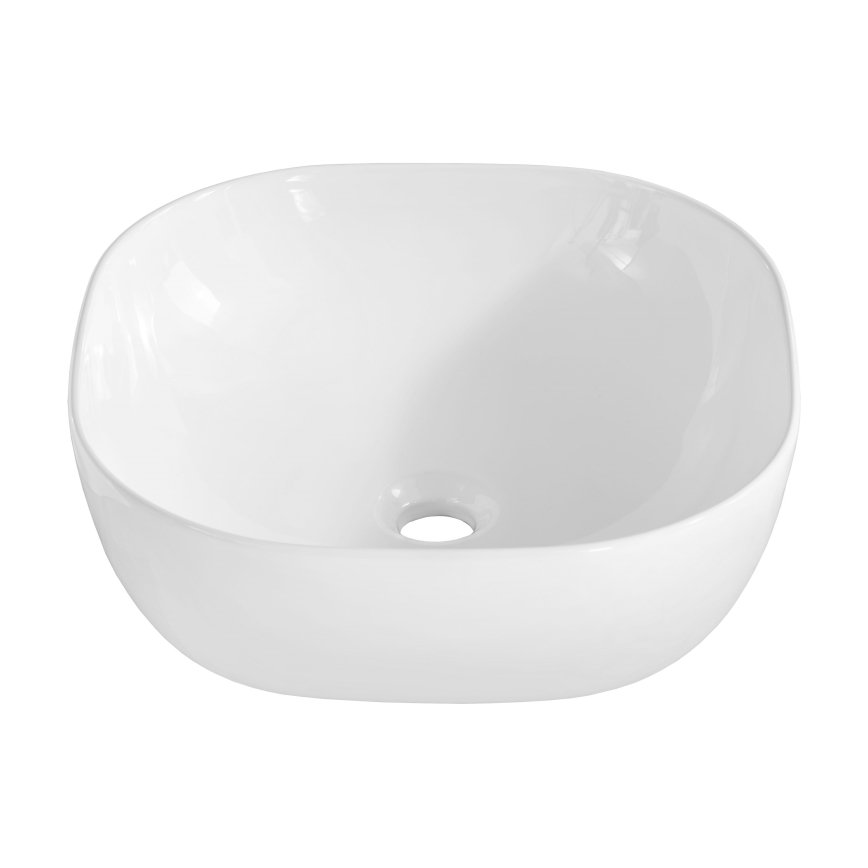 COMAD UM-6252 SMILE 40 DP - Νιπτήρας μπάνιου SMILE 41x41 cm κεραμικός/γυαλιστερό λευκό