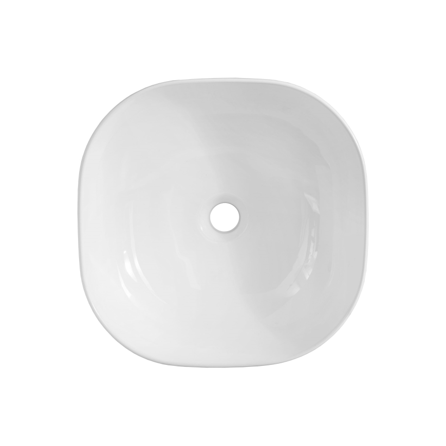 COMAD UM-6252 SMILE 40 DP - Νιπτήρας μπάνιου SMILE 41x41 cm κεραμικός/γυαλιστερό λευκό