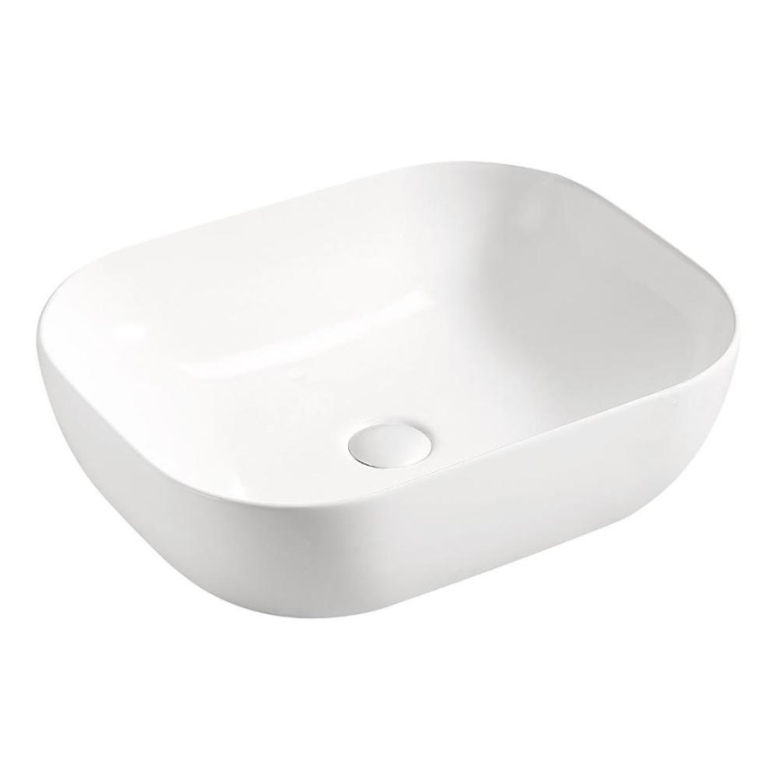 COMAD UM-6254 SMILE 50 DP - Νιπτήρας μπάνιου SMILE 50x40 cm κεραμικός/γυαλιστερό λευκό