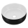 COMAD UM-6259 SIMPLE 8. - Νιπτήρας μπάνιου SIMPLE διάμετρος 36 cm κεραμικός/λευκό ματ/ματ μαύρο