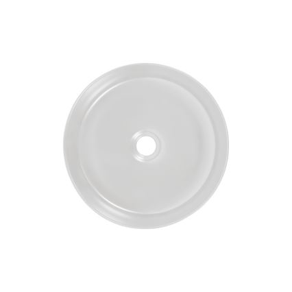 COMAD UM-6259 SIMPLE 8. - Νιπτήρας μπάνιου SIMPLE διάμετρος 36 cm κεραμικός/λευκό ματ/ματ μαύρο