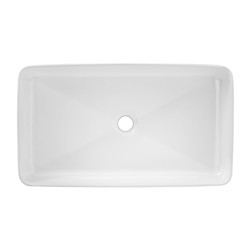 COMAD UM-6275 SLIM 60 WHITE DP - Νιπτήρας μπάνιου SLIM 61x34 cm κεραμικός/γυαλιστερό λευκό