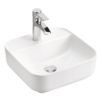 COMAD UM-6288 MAGIC 40 DP - Εντοιχιζόμενο νιπτήρας MAGIC 40x40 εκ. κεραμικό/γυαλιστερό λευκό