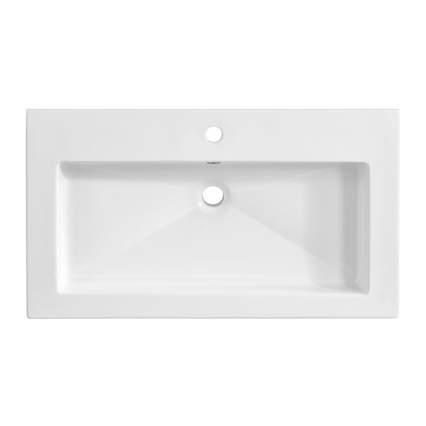 COMAD UM-8070 SPIRIT 80 DP - Εντοιχιζόμενος νιπτήρας SPIRIT 46x81 cm λευκός