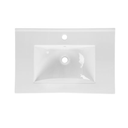 COMAD UM-CFP LAVA 60D - Ένθετος νιπήρας μπάνιου LAVA 61x46 cm κεραμικός/γυαλιστερό λευκό