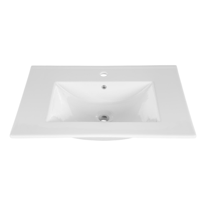 COMAD UM-CFP LAVA 80D - Ένθετος νιπήρας μπάνιου LAVA 81x46 cm κεραμικός/γυαλιστερό λευκό