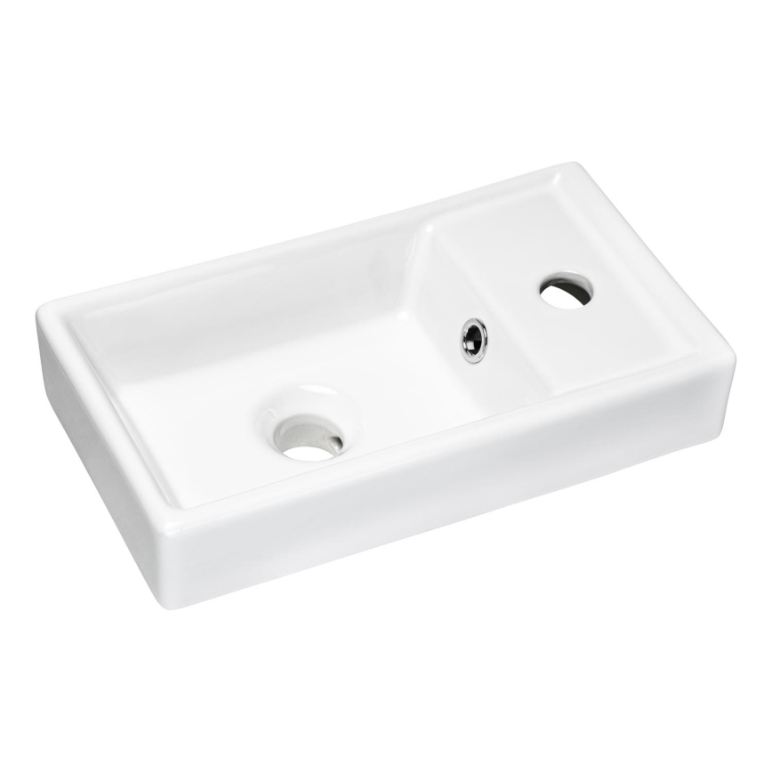 COMAD UM-VEDEA 40 - Νιπτήρας μπάνιου VEDEA 40x22 cm κεραμικός/γυαλιστερό λευκό
