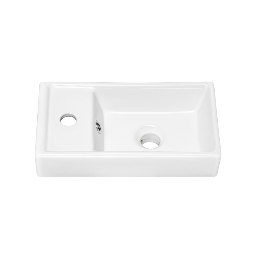 COMAD UM-VEDEA 40 - Νιπτήρας μπάνιου VEDEA 40x22 cm κεραμικός/γυαλιστερό λευκό
