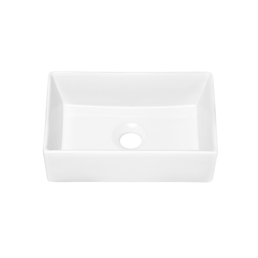 COMAD UN-GAJA35-SW 78570A(35) - Νιπτήρας μπάνιου GAJA 35x22 cm κεραμικός/γυαλιστερό λευκό