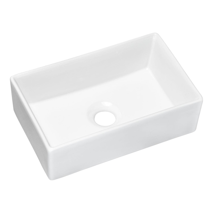 COMAD UN-GAJA35-SW 78570A(35) - Νιπτήρας μπάνιου GAJA 35x22 cm κεραμικός/γυαλιστερό λευκό