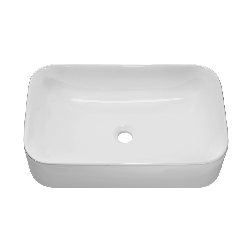 COMAD UN-KATI60-SW 7857B(60) - Νιπτήρας μπάνιου KATI 61x38 cm κεραμικός/γυαλιστερό λευκό