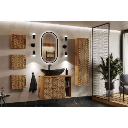 COMAD UN-LENA-MB2 - Εντοιχιζόμενο νιπτήρας LENA 61,5x36 εκ. κεραμικό/ματ μαύρο