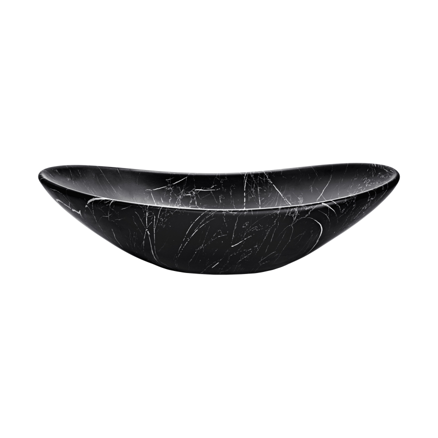 COMAD UN-LENA-MB2 - Νιπτήρας μπάνιου LENA 61,5x36 cm κεραμικός/ματ μαύρο