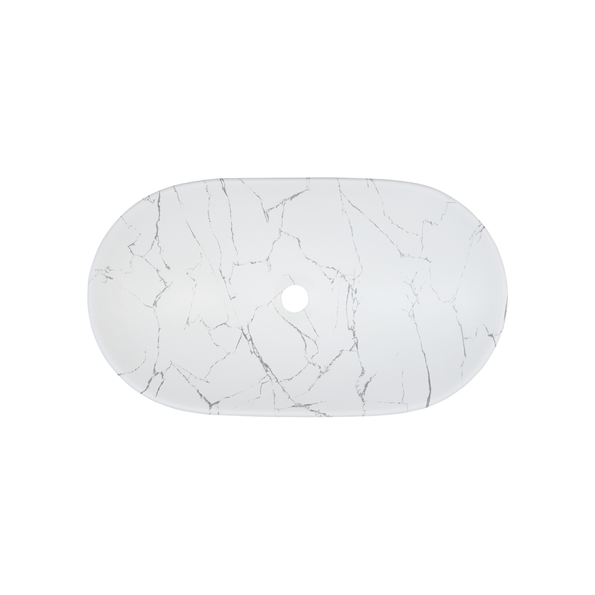 COMAD UN-LENA-MW17 - Νιπτήρας επιτραπέζιος LENA 61,5x36 εκ. κεραμικός/ματ λευκός