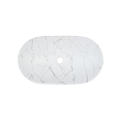 COMAD UN-LENA-MW17 - Νιπτήρας μπάνιου LENA 61,5x36 cm κεραμικός/λευκό ματ