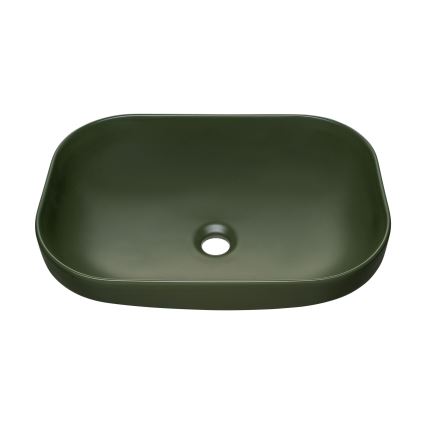COMAD UN-NELI-MFG - Νιπτήρας μπάνιου NELI 50,4x35,2 cm κεραμικός/ματ πράσινο