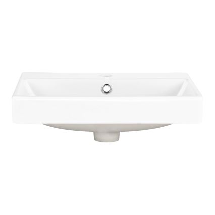 COMAD UN-RITA-GW-60 - Νιπτήρας μπάνιου RITA 60x40 cm κεραμικός/γυαλιστερό λευκό
