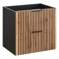 COMAD XILO BLACK WOTAN 82-60-D-2S - Ντουλάπι μπάνιου κάτω από νιπτήρα XILO 57x60,2 cm μαύρο/δρυς Wotan