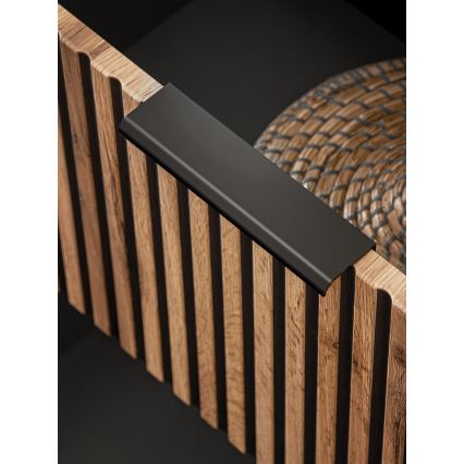 COMAD XILO BLACK WOTAN 82-60-D-2S - Ντουλάπι μπάνιου κάτω από νιπτήρα XILO 57x60,2 cm μαύρο/δρυς Wotan