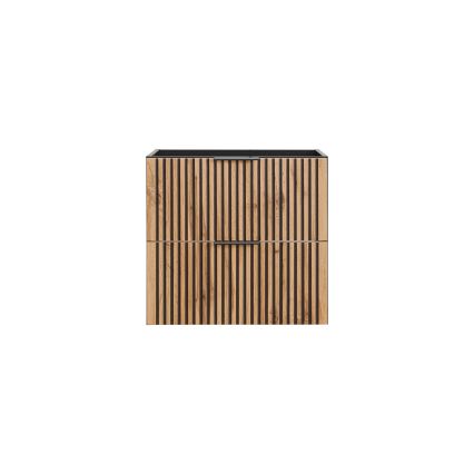 COMAD XILO BLACK WOTAN 82-60-D-2S - Ντουλάπι μπάνιου κάτω από νιπτήρα XILO 57x60,2 cm μαύρο/δρυς Wotan