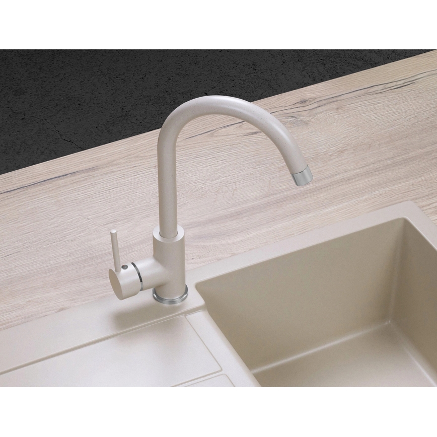 Concept BDG3334BE - Μπαταρία νεροχύτη 33,5 cm γρανίτης/μπεζ