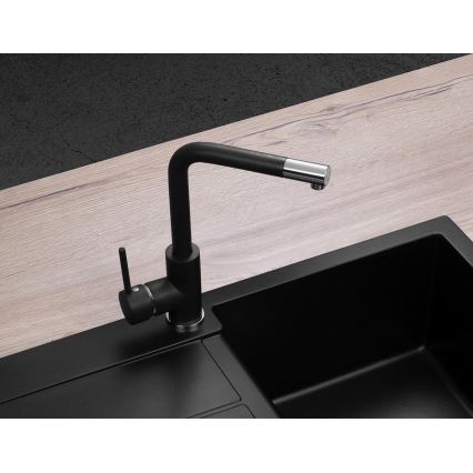 Concept BDG4327BC - Μπαταρία νεροχύτη 27,3 cm γρανίτης/μαύρο