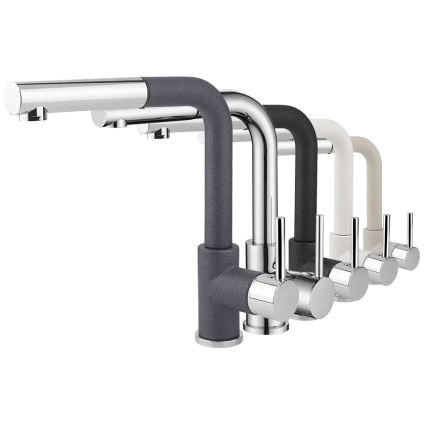 Concept BDG4527DG - Μπαταρία νεροχύτη με αποσπώμενο ψεκαστήρα 26,9 cm γρανίτης/σκούρο γκρι