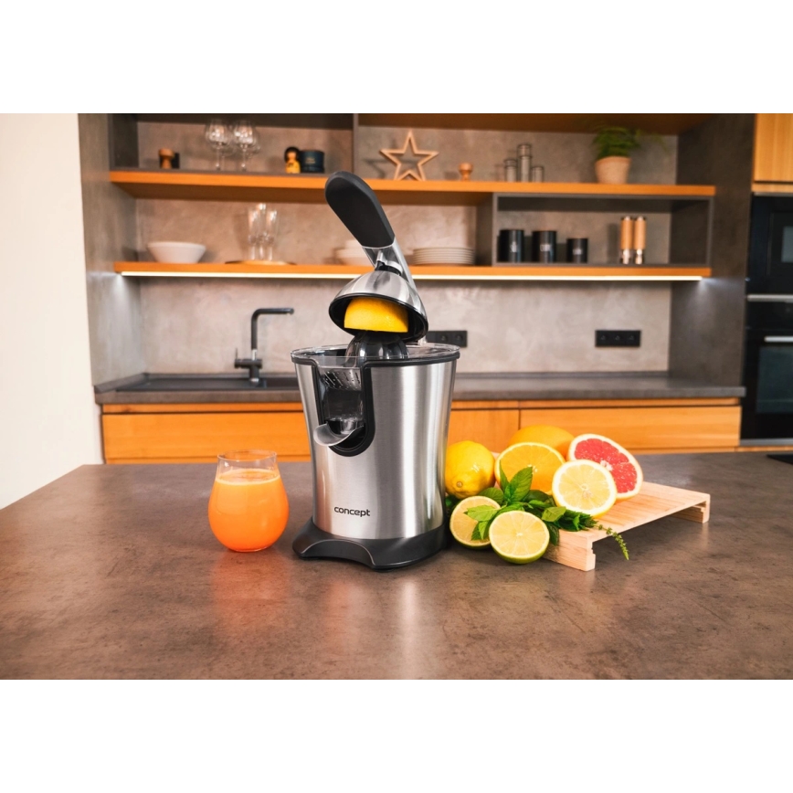 Concept CE3520 - Στίφτης εσπεριδοειδών με μοχλό 0,75 l 160W/230V ανοξείδωτος