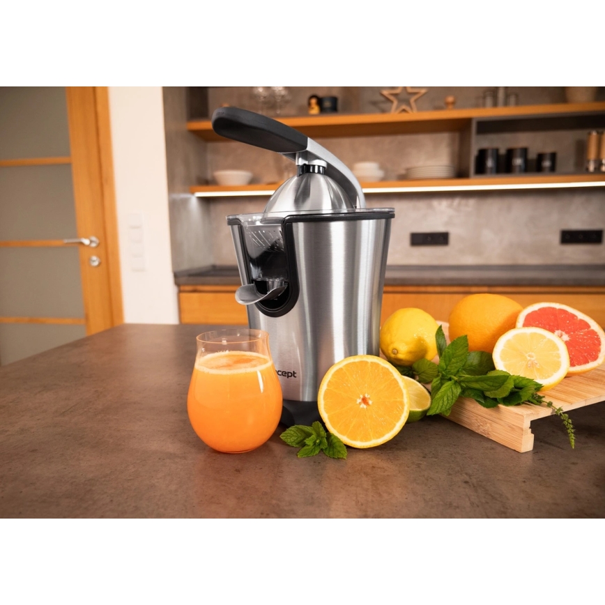 Concept CE3520 - Πιεστήριο με μοχλό για εσπεριδοειδή 0,75 l 160W/230V ανοξείδωτο ατσάλι