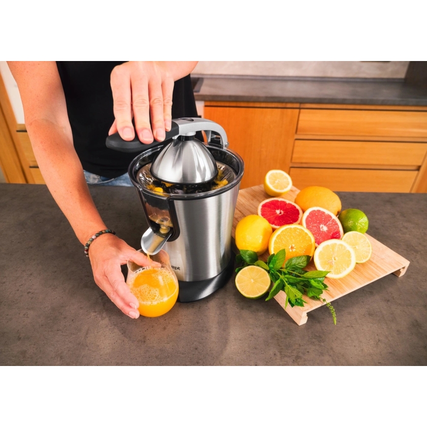 Concept CE3520 - Πιεστήριο με μοχλό για εσπεριδοειδή 0,75 l 160W/230V ανοξείδωτο ατσάλι