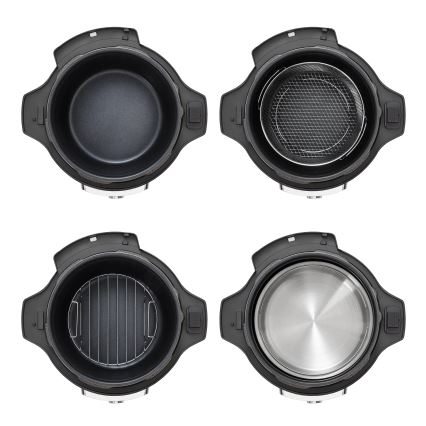 Concept CK8000 - Πολυλειτουργική ηλεκτρική χύτρα ταχύτητας και αεροφριτέζα 5,6 l 11 σε 1 1500W/230V μαύρο