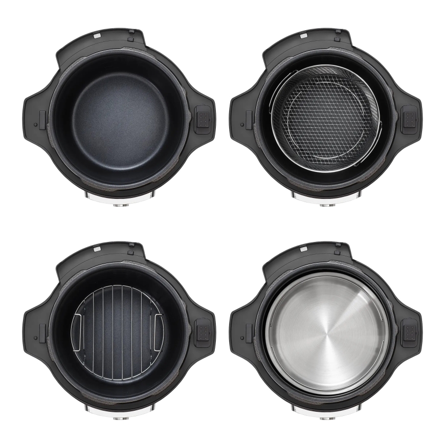 Concept CK8000 - Πολυλειτουργική ηλεκτρική χύτρα ταχύτητας και αεροφριτέζα 5,6 l 11 σε 1 1500W/230V μαύρο