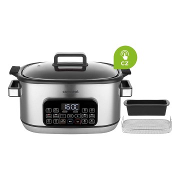 Concept CK9000 - Πολυλειτουργικός ηλεκτρικός πολυμάγειρας 6 l, 10 σε 1, 1250W/230V, ανοξείδωτο ατσάλι